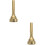 2Pièces Pièces Remplacement Trompette Dorée Portable Et Résistante 5