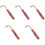 5Pièces Accessoire Accord Instrument Dulcimer Haute Qualité Marron 4