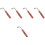 5Pièces Accessoire Accord Instrument Dulcimer Haute Qualité Marron 5
