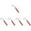 5Pièces Accessoire Accord Instrument Dulcimer Haute Qualité Marron 6