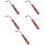 5Pièces Accessoire Accord Instrument Dulcimer Haute Qualité Marron 8