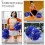 2Pièces Pompons Cheerleader Pe Multicolores Accessoires Reutilisables 7
