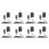 8X DR-E8 Dummy Battery with  Power Bank USB Adapter Cable Replacement for LP-E8 for   550D 600D DSLR Cameras 1
