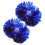2Pièces Pompons Cheerleader Pe Multicolores Accessoires Reutilisables 9