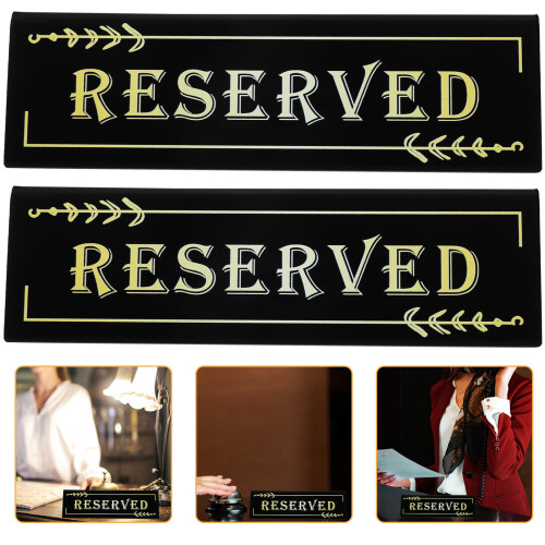 2 Pièces Carte De Réservation Pour Table Panneau Places Marquées 1