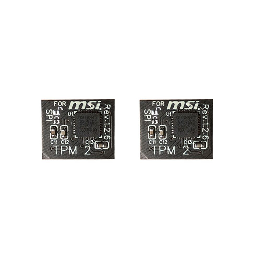 2X Tpm 2.0 Encryption Security Module Remote Card 12 Pin Spi Tpm2.0 Security Module For Msi Motherboard 6032598295531