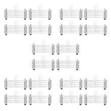120 PCS Skirt Hangers with Clips, Pants Hanger Metal Pant Hangers Space Saving for Pants Skirts Clothes