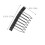 30Pièces Clip Pour Perruque Noir Acier 7 Dents Usage Décoration 2
