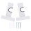 1 paire de supports muraux multifonction pour raquettes 3