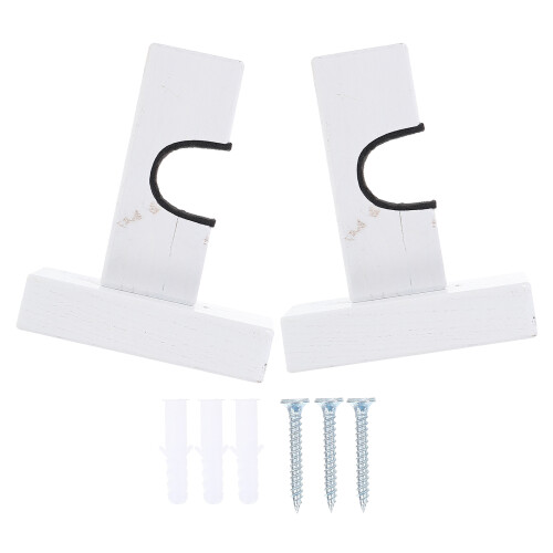 1 paire de supports muraux multifonction pour raquettes 2