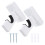 1 paire de supports muraux multifonction pour raquettes 4