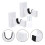 1 paire de supports muraux multifonction pour raquettes 7