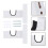1 paire de supports muraux multifonction pour raquettes 9