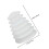 4Pièces Housses Poussière Silicone Blanches Pour Perceuses Durables 2