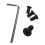 3Ensembles Vis De Guidon Scooter Noir En Acier Inoxydable Durable 7