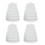 4Pièces Housses Poussière Silicone Blanches Pour Perceuses Durables 10