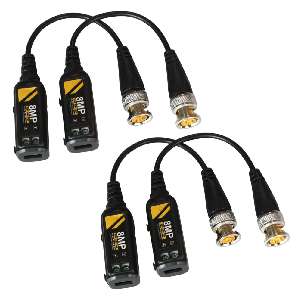 8Mp Cctv Video Balun Pair Bnc To Utp Transceiver For Cat5 Cat6 Cvi Tvi Ahd Cvbs Cameras 9092120769180
