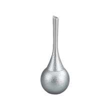 (Silver) Anti-Splash Toilet Brush Set with Holder