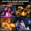 LED Night Light Bedside Lamp Touch and Remote Control Dimmable Tabletop 13 RGB Colors Changing 5 Brightness 7