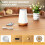 LED Night Light Bedside Lamp Touch and Remote Control Dimmable Tabletop 13 RGB Colors Changing 5 Brightness 8