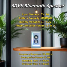 Wireless BT Symphony Light RGB Private Mode Transparent Speaker Long Battery Life Transparent Speaker White