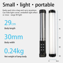 Handheld LED RGB Light Stick Magnet Photographic Lighting 2700-7500K Photography Fill Light Lamp
