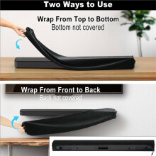 Stretch Dust Cover for S100F Soundbar, Soft Protective Fleece Cover Spandex Dust Sleeve with Drawstring Strap