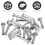 20 Pcs Locking Pin Door Indicator Bolt Fixed Locating Fixing Clevis 6