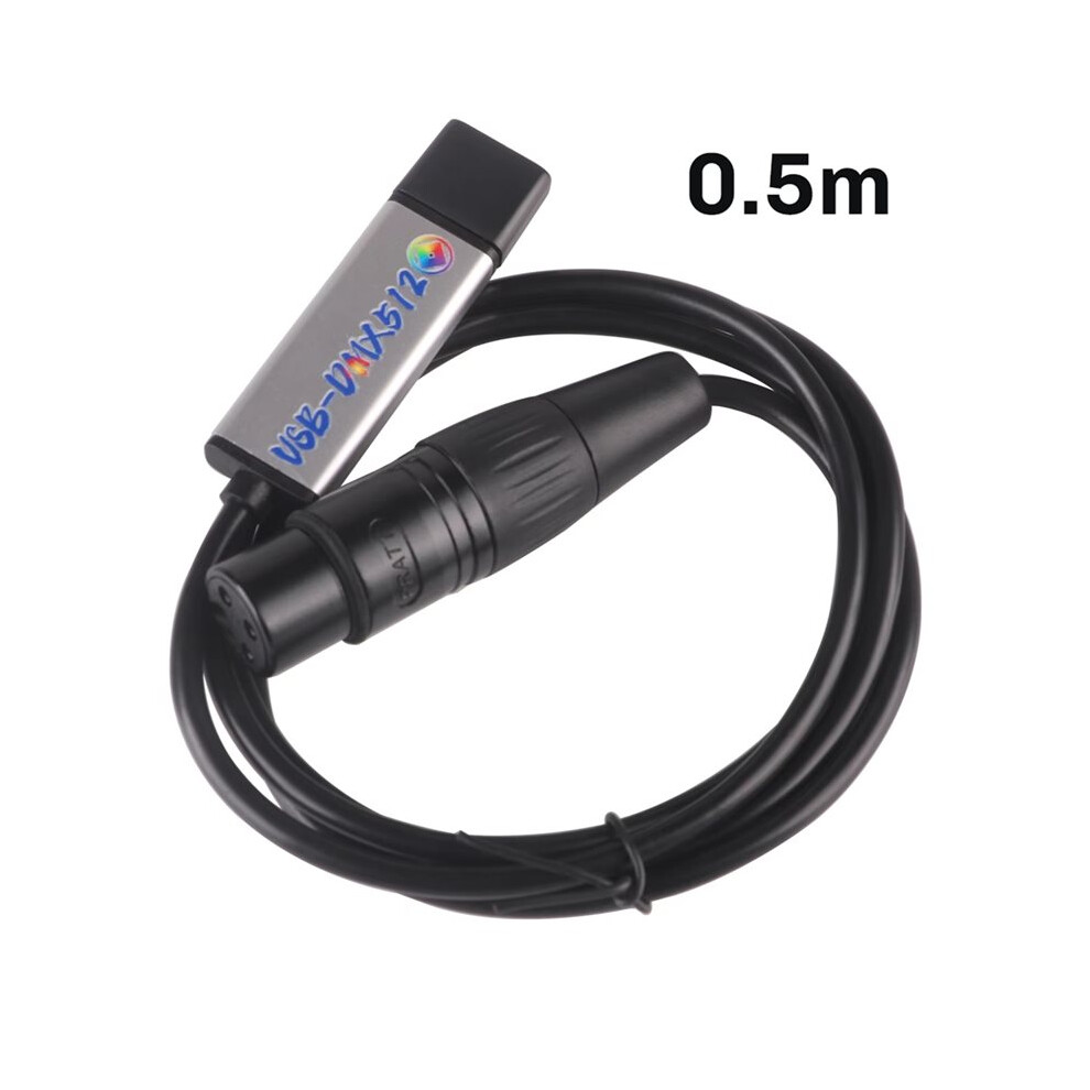 Usb To Dmx512 Interface Adapter Led For Dmx Computer Pc Stage Lighting Controller Dimmer 0.5M 4712293726999