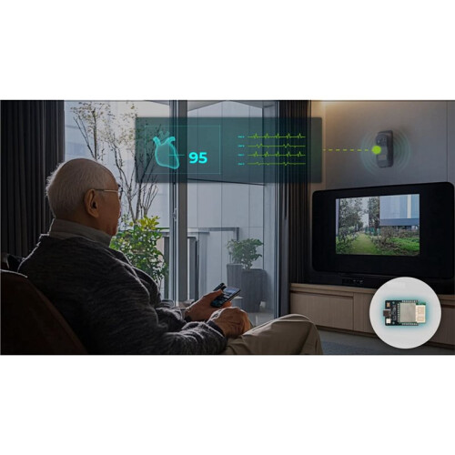 XIAO ESP32C6 60GHz MmWave Sensor MR60BHA2, Breathing Heartbeat Detection Sensor, ESPhome, Home Assistant 2