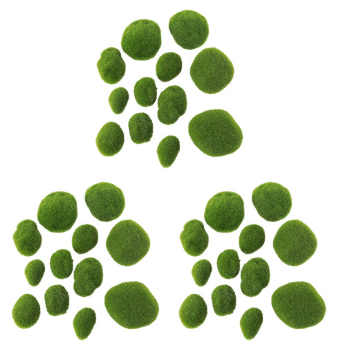 36Pièces Décoration Mousse Verte Artisanale Élégante Pour Tables 1