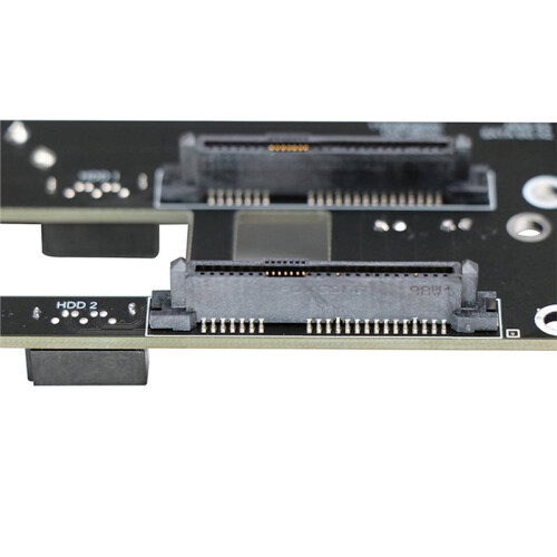 Dual  2.5inch Hard Drive Backplane NAS Chassis Adapter Plate  Large 4D Power Supply Storage Server Backplane 1