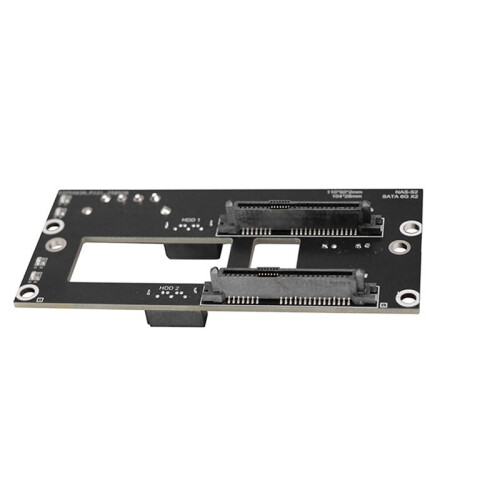 Dual  2.5inch Hard Drive Backplane NAS Chassis Adapter Plate  Large 4D Power Supply Storage Server Backplane 2