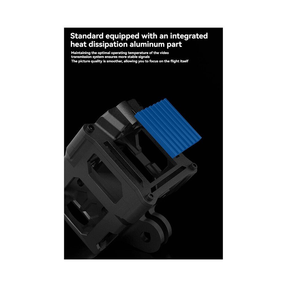Photos - Other Photo Accessory For O4 Pro Camera Mount Aluminum Alloy Heat Sink PETG 3D Printed Modified Parts