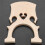 2X Professional Cello Bridge for 3/4 Size Cello Exquisite Maple Material 2