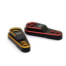 5X Hard Aluminum Alloy 25T M3 Steering Link Servo Arm Horn for 1/10 RC Crawler TRX4 Metal Upgrade Parts,Gold