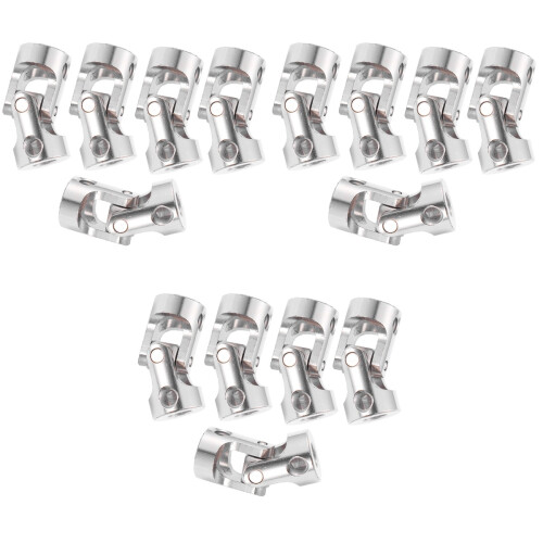15Pièces Cardan Universel Argenté Pour Modèle Voiture Angles Variables 2
