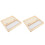 2Pièces Rangement En Bois Pratique Pour Lames De Microscope Marron 3