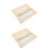 2Pièces Rangement En Bois Pratique Pour Lames De Microscope Marron 6