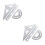2Ensembles Kit Règle Triangle Rapporteur Argent Portable Étudiants 5