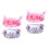 4Pièces Bonnet Douche Bébé Élastique Réutilisable Multicolore Léger 4