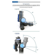 GD3WH CN 3-Way Geared  Magnesium Alloy Panoramic Tripod  for DSLR Camera Precise Three-Dimensional PTZ