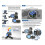 GD3WH CN 3-Way Geared  Magnesium Alloy Panoramic Tripod  for DSLR Camera Precise Three-Dimensional PTZ 7