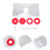 1Set Router Table Insert Plate Red Aluminum Alloy for Home Carpentry 2