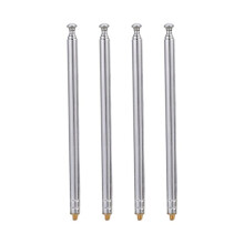 4X RC Model Car 5 Silver 5 Section 3 mm External Threaded Expansion Antenna