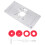 1Set Router Table Insert Plate Red Aluminum Alloy for Home Carpentry 3