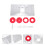1Set Router Table Insert Plate Red Aluminum Alloy for Home Carpentry 4