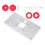1Set Router Table Insert Plate Red Aluminum Alloy for Home Carpentry 5