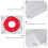 1Set Router Table Insert Plate Red Aluminum Alloy for Home Carpentry 9