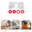 1Set Router Table Insert Plate Red Aluminum Alloy for Home Carpentry 11